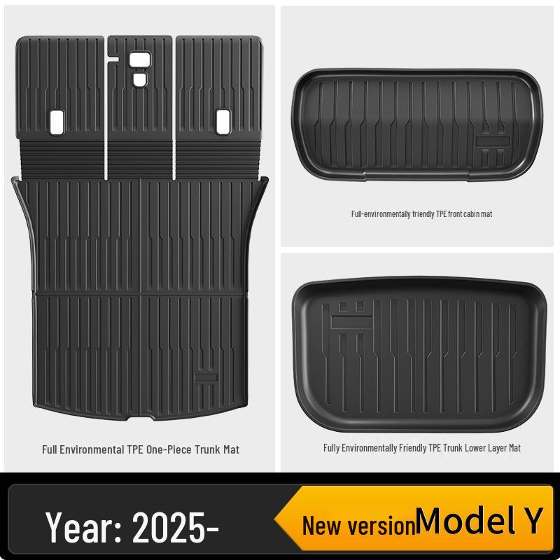 Tesla Model 3/Y Facelift Eco-friendly All-Weather TPE Car & Trunk Mats