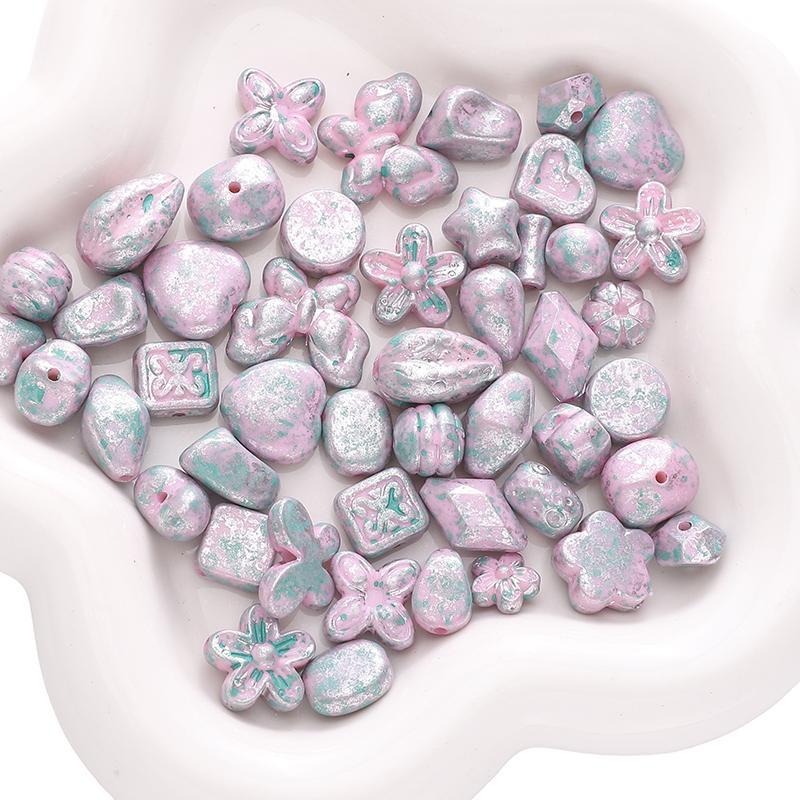 10g/bag 5-20mm Acrylic Imitation Picasso Blend Beads DIY Bracelet Necklace Earrings Jewelry Accessories