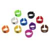 1 Pack/100Pcs Digital Plastic Bird Clip Foot Rings Inner Diameter 12mm Pigeon Quail Identification Leg Rings No.1~100 10 Colors