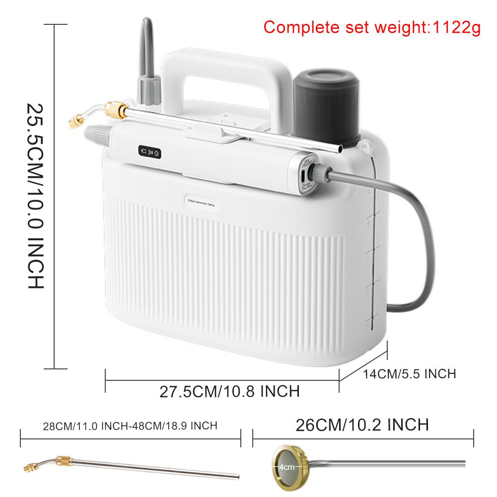 5L Electric Sprayer Built-in 2200mAh Rechargeable Battery Battery Powered Sprayer Pesticide Spray Watering Flower Electric Tools