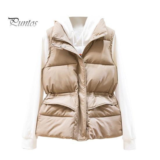 

Зимний женский жилет, пальто, утолщенная застежка-молния, воротник-стойка, защита шеи, без рукавов, однотонный, ветрозащитный, сохраняющий тепло, уличный пуховик XXL