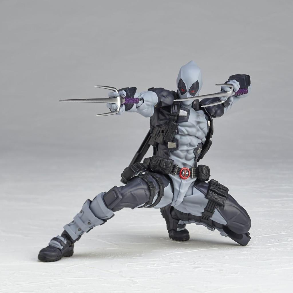 Kaiyodo Revoltech Amazing Yamaguchi Deadpool approximately 170mm PVC ABS painted action figure Ver. 2.5 X-Force Color, tall, non-scale &