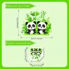 Panda Penguin Glasses Animal Trash Can Sticker Creative Decorative Wall Mural for Living Space Kitchen Office Decor