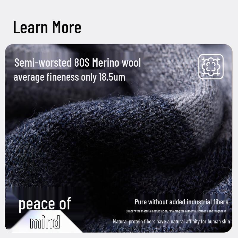 MISSION UV Men's Pure Wool Neck Warmer