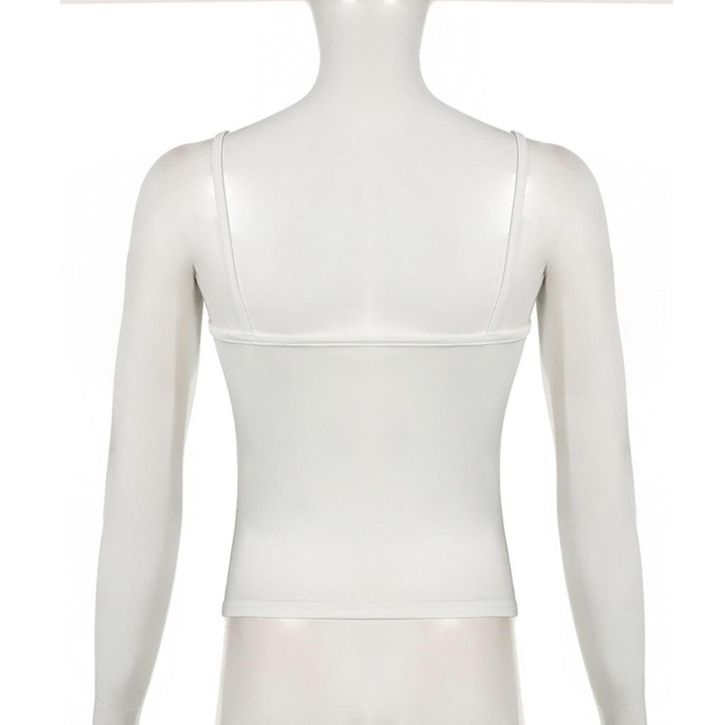 U Neck  Knit Tank Top Crop Tops Women Summer Camis Solid Color Camisole Fashion SportsTube Female Sleeveless Cropped Y2K Girl Clothes