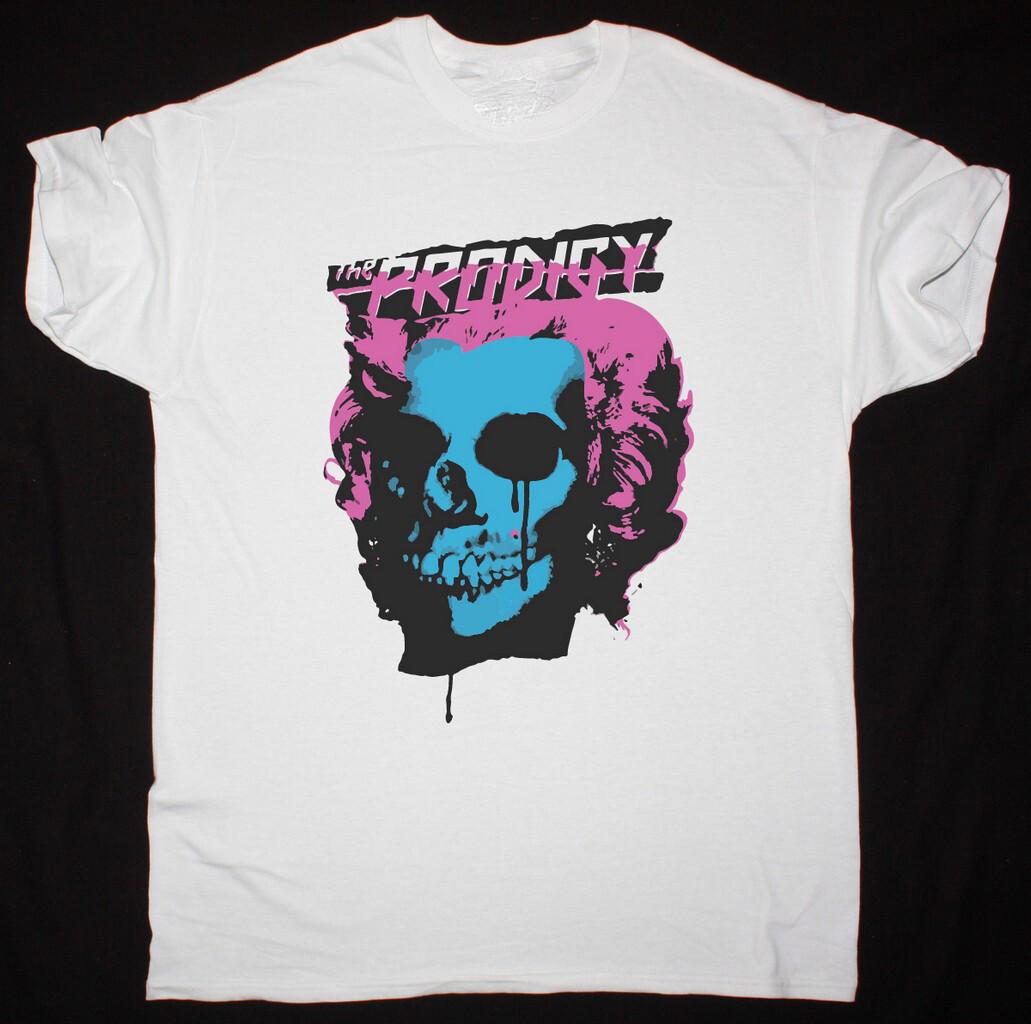 

Vintage The Prodigy Band War Hole Cotton White All Size Unisex Tee Shirt MM1746 5XL різнокольоровий