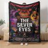 Silver Eyes Graphic Novel Flannel Blanket Super Soft Warm Cozy Blanket for Sofa Bed Office Travel All‑Season Home Decor Gift
