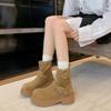 Martin Boots Women's Spring and Autumn Single Boots with Skirt British Style 2025 New Thick-soled Buckle Boots Stacking Locomotive Short Boots