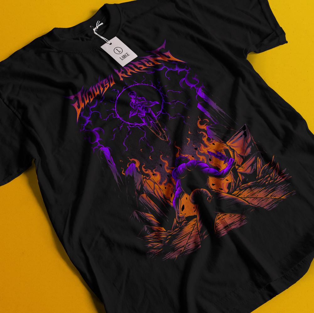 

Gojo Satoru vs Toji T-Shirt Sukuna Shirt Jujutsu Kaisen Tshirt Tee JJK Megumi L