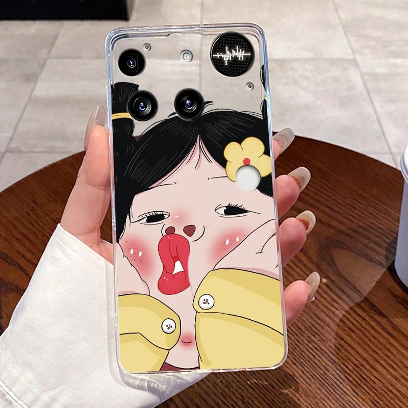 Casing For Nothing Phone (3) Case For Phone3 Back Cover Aesthetic Fashion Cute Cat Cartoon Transparent Soft Silicone Phone Case