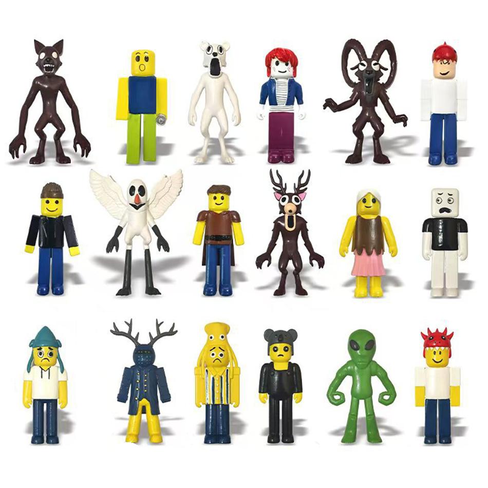 New 99 Nights in The Forest Deer Owl Goat Monster Figures Set Model Assembled Building Blocks Figurine Plastic Toy Gifts