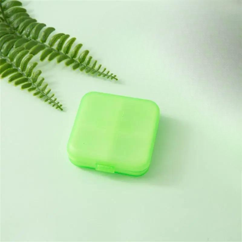 

1Pc Mini packing small medicine box square portable medicine box pill box small square box