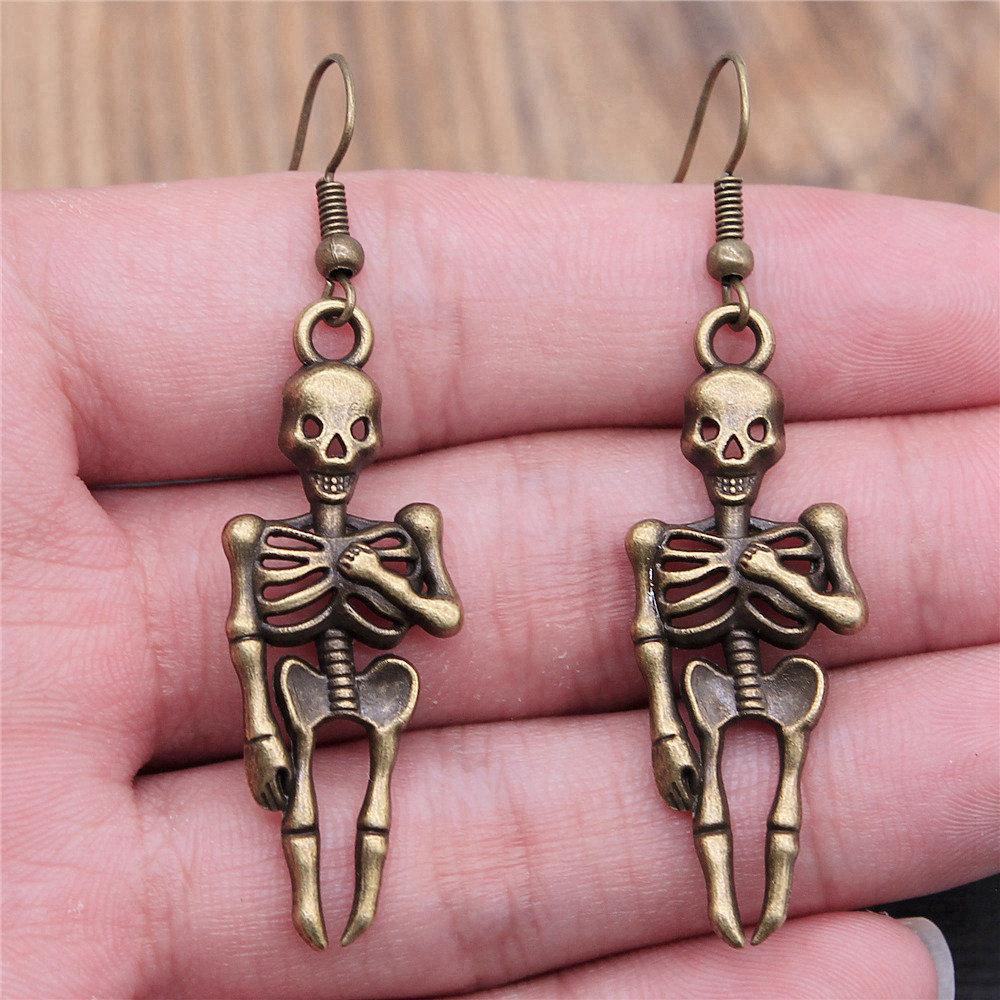 Trendy Initial Halloween-Themed Drop Earrings Various Styles Fun Layering Gift for Mom