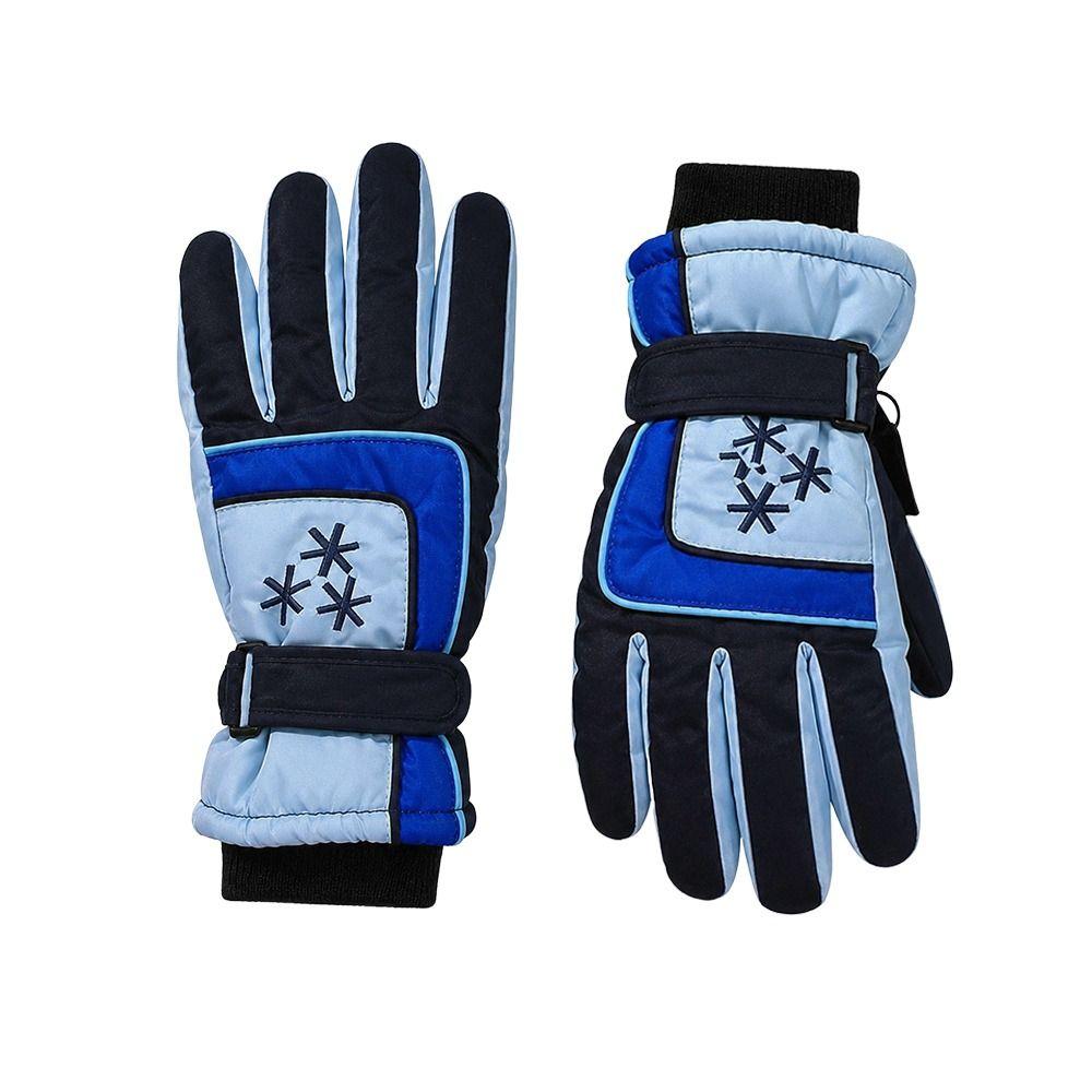 Warm Children Ski Gloves Non-slip Kids Winter Mittens Fashion Snow Gloves  Children Kids