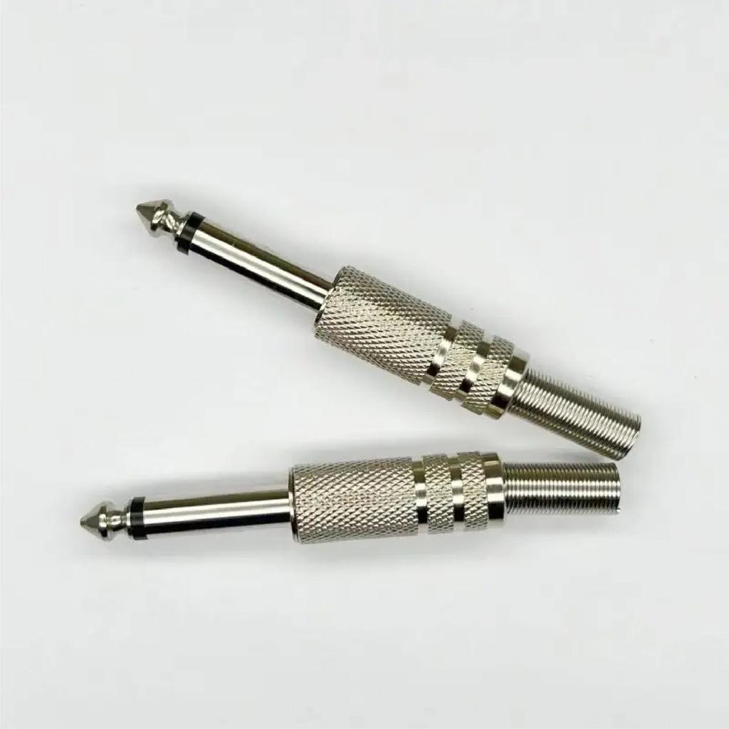 Audio Cable Microphone Accessories 6.35mm Mono Stereo Channel Amplifier Plug Adapter Connectors