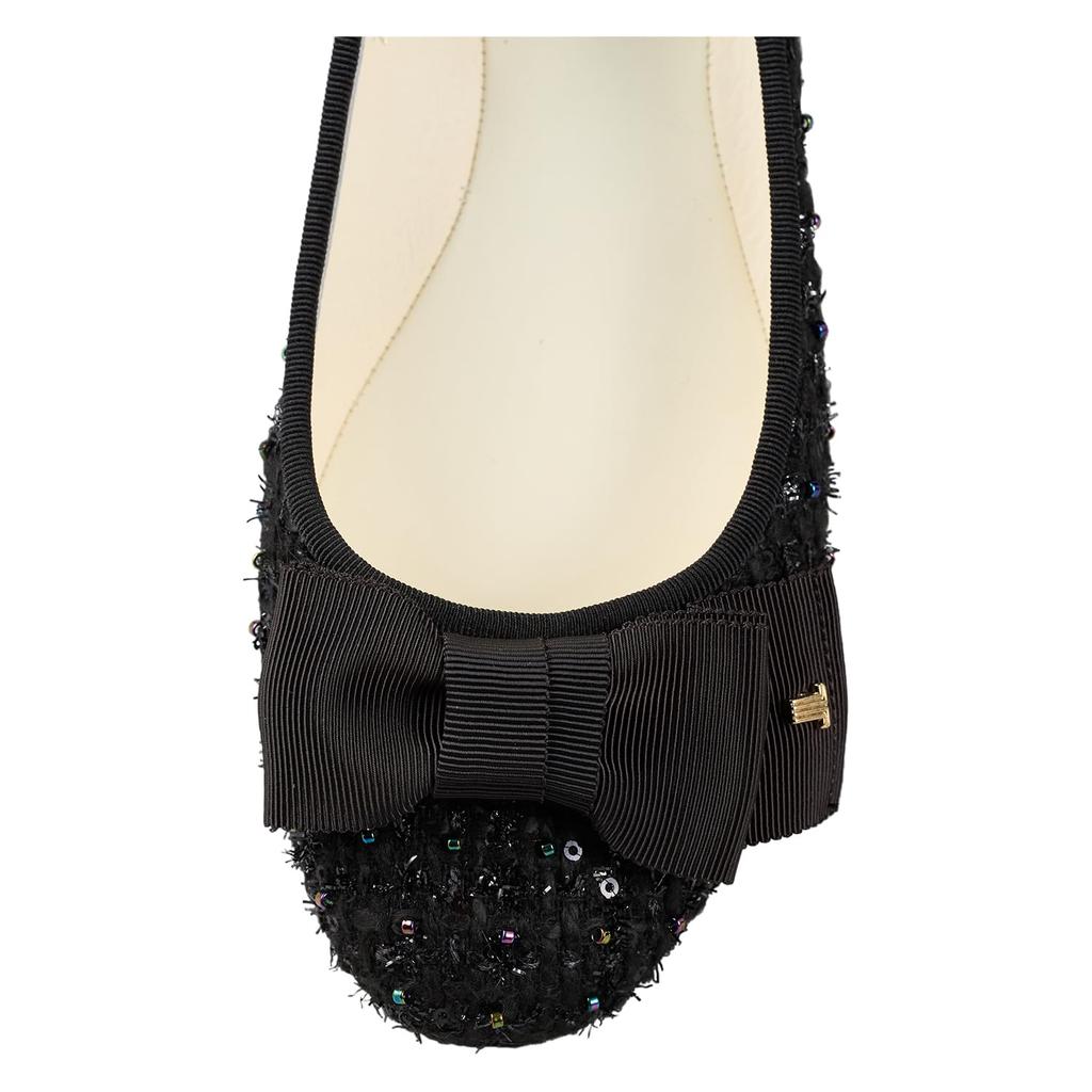 Lanvin en Bleu Women's Ribbon Motif Cutter Pumps, Size 2028, B Tweed, Size 22.5cm, E