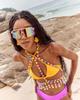 L5072Y Beaded Multi-Layer Chest Chain Bra Top