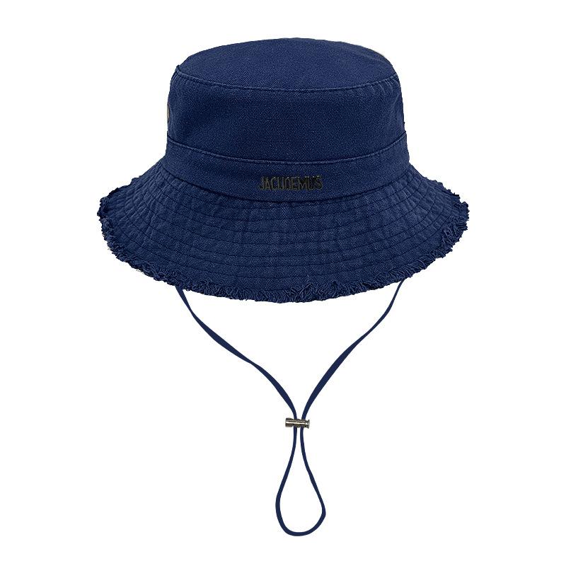 Factory direct sales ins rough edge metal letters big eaves fisherman hat children summer shade outdoor mountaineering hat