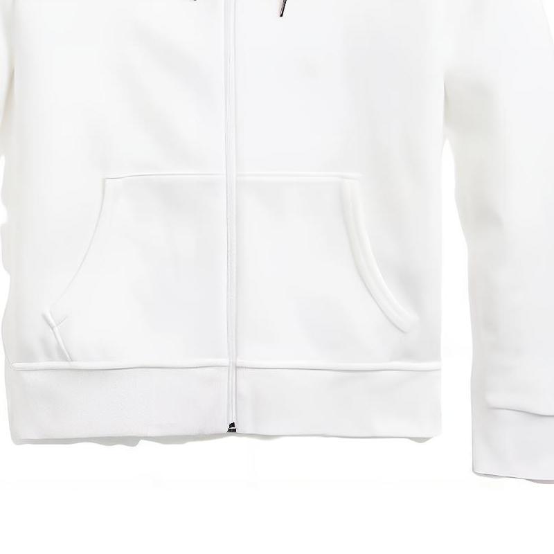Polo Ralph Lauren Solid Color Hooded Zip-Up Long Sleeve Cardigan Sweatshirt Men sweatshirt White 710881517006