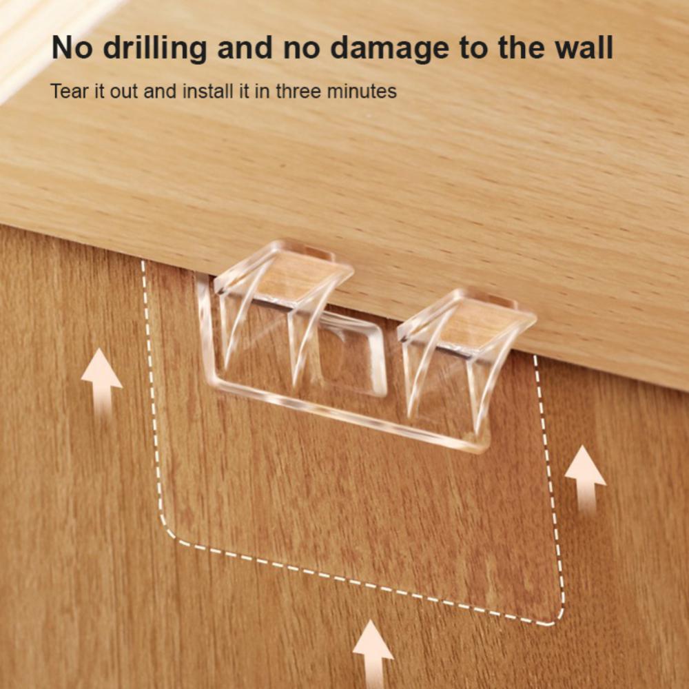 Clapboard Hook No Damage To The Wall No Drilling Double Load-bearing Multi-purpose Home Accessories Partition Plate Holder