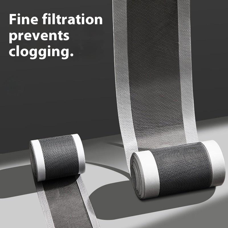 Self-Adhesive Floor Drain Stickers Cutable Shower Drain Hair Catcher Disposable Mesh Sink Strainer Filter Screen Sticker