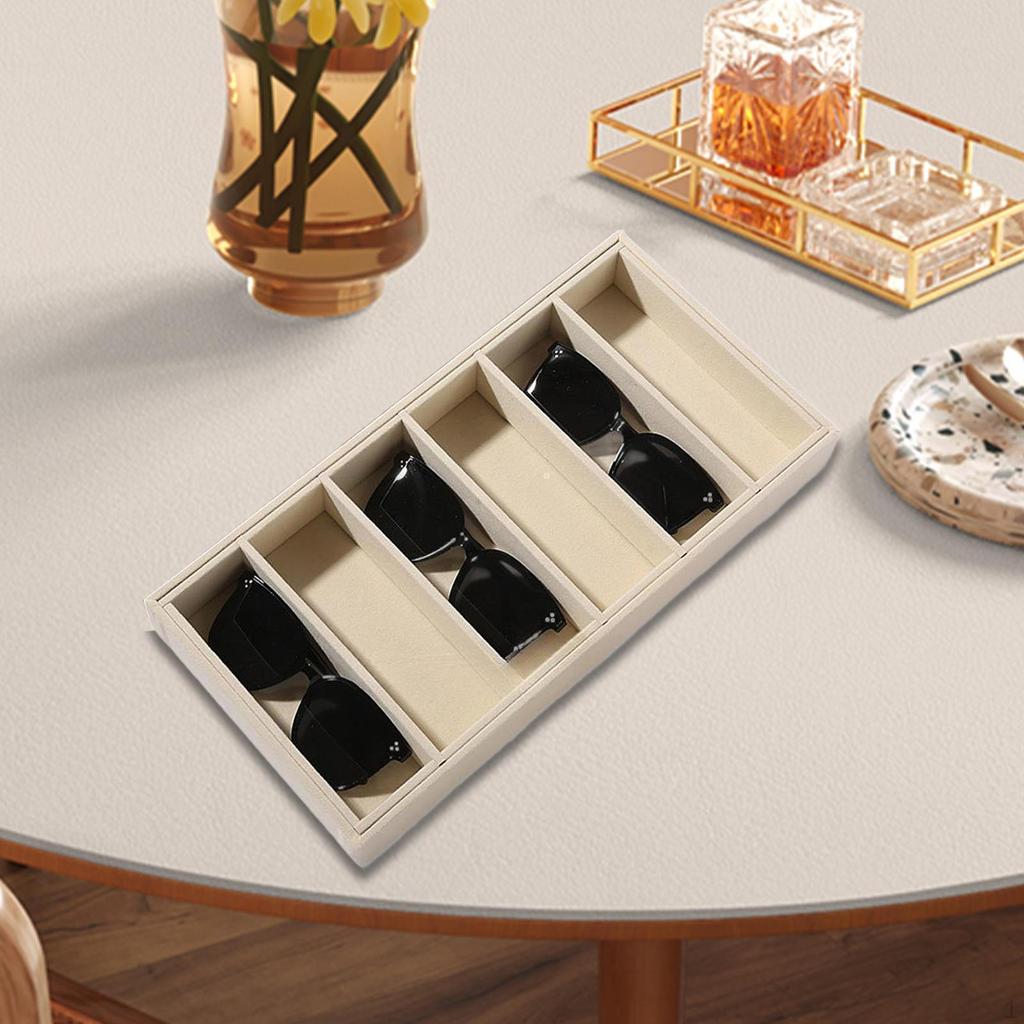 Eyewear Storage Box for Sunglasses And Glasses Display Case with Jewelry Holder