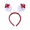 Christmas Hair Clip & Headband Set: Snowman Ornament, Bow, Hat - Perfect Holiday Accessories for Kids
