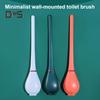 Silikonový držák na kartáč na toaletní mísu, nástěnný, moderní flexibilní gumový koupelnový drhák, čisticí kartáče bez zamotávání vlasů