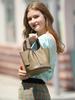 Women's Cowhide Leather Bucket Handbag: Small, Versatile, High-End for Work or Commute