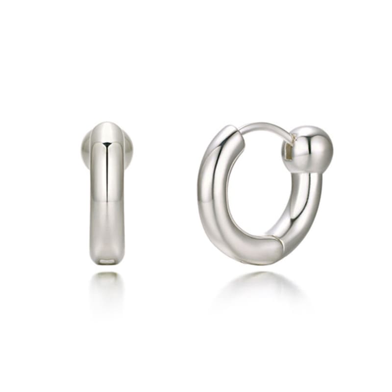 PAIGEFLYNN JEWELRY [925 Silver] Dot Line Earrings