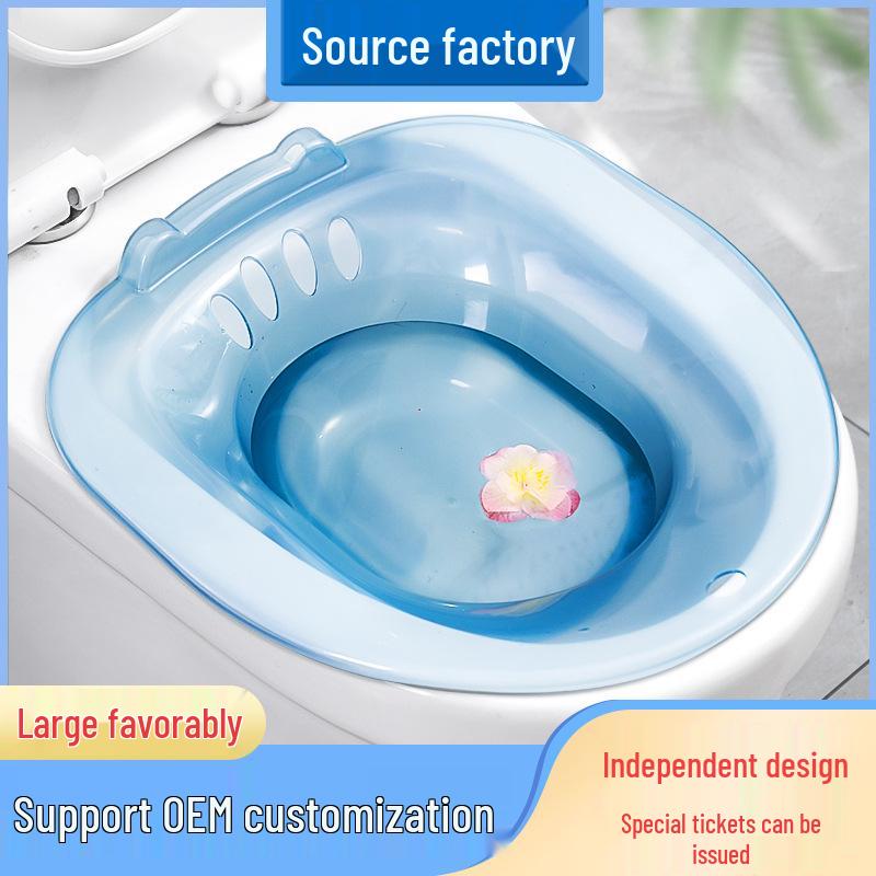 Postpartum Sitz Bath: Bidet Basin for Women's Hygiene & Men's Hemorrhoids - Squat-Free Cleaning Solution.