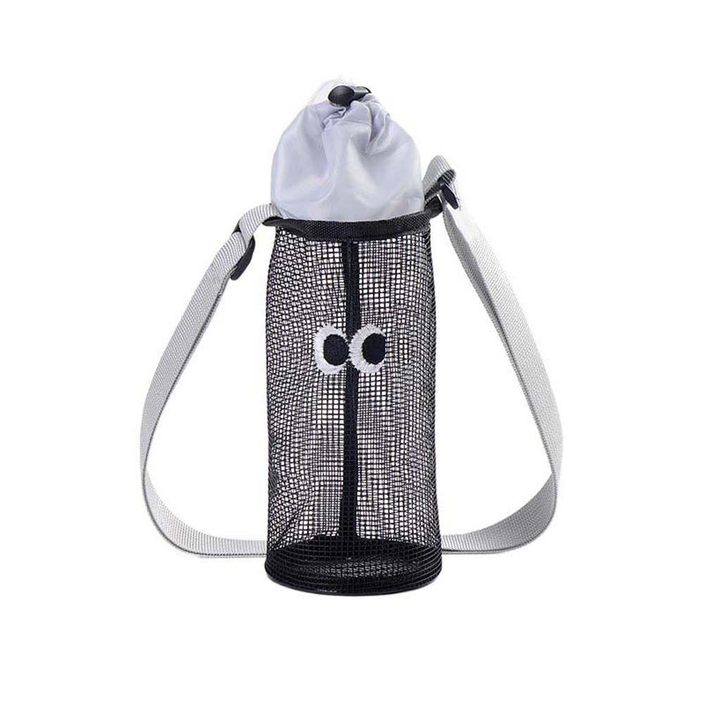 Handbag Mesh Shoulder Bag Korean Style Water Bottle Drawstring Bag Mesh Crossbody Bag  Summer