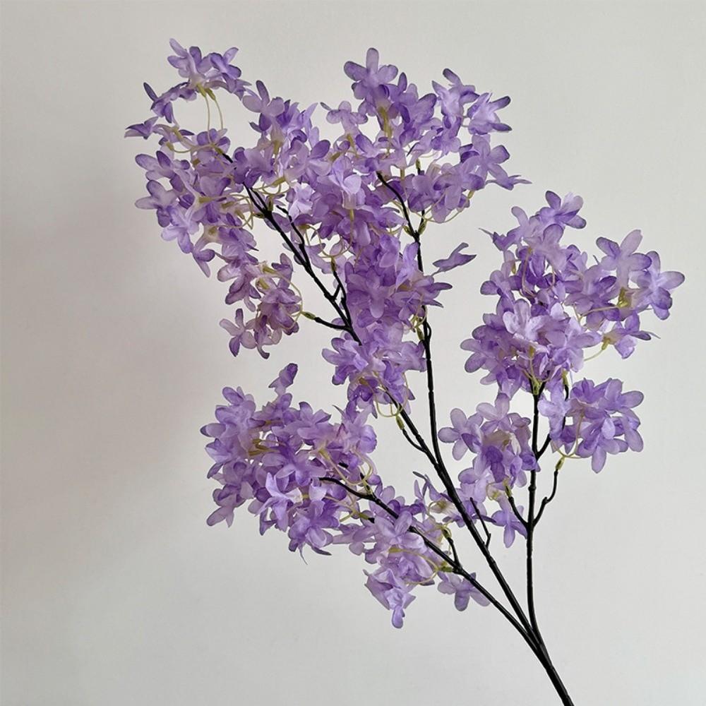 Silk Artificial Lilac Flower Decorative Fake Blossom Bouquet New Artificial Faux Plants  Home Decor