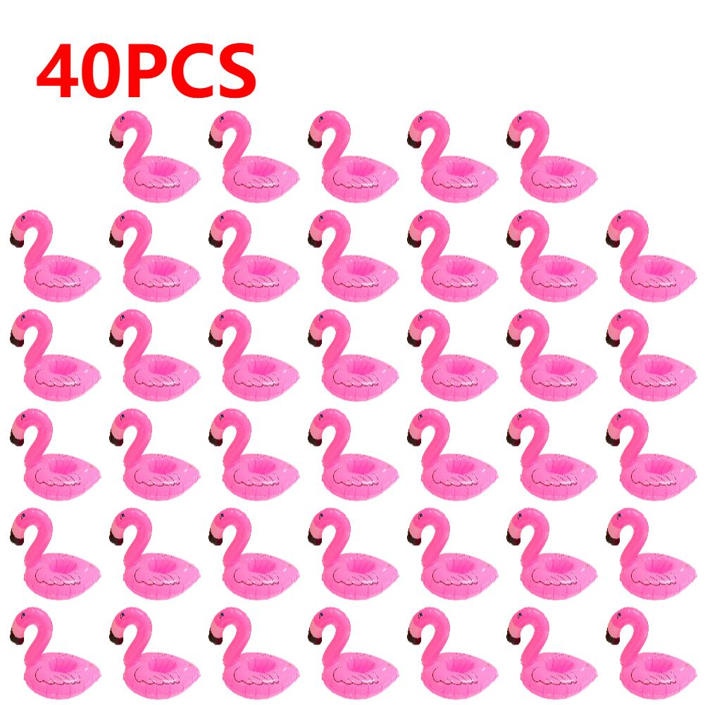 1-50PCS Inflatable Cup Holder Flamingo Drink Holder Swimming Pool Float Bathing Pool Toy Party Decoration Bar Coasters Pool Acce