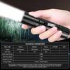Powerful LED Flashlight Outdoor Portable Tactical Torch with Pen Clip Outdoor Waterproof Super Bright Light for Explore Hiking
