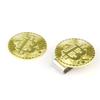 Goldmünzenmuster Golfball Zielmarkierer Magnetische Hutclips Ersatz-Golfballmarker-Kappen Clips mit Magnet