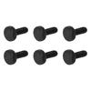 6 Pcs Tremolo Bridge String Locking Screw Metal Electric Guitar Tremolo Bridge Fine Tuning Screws Black