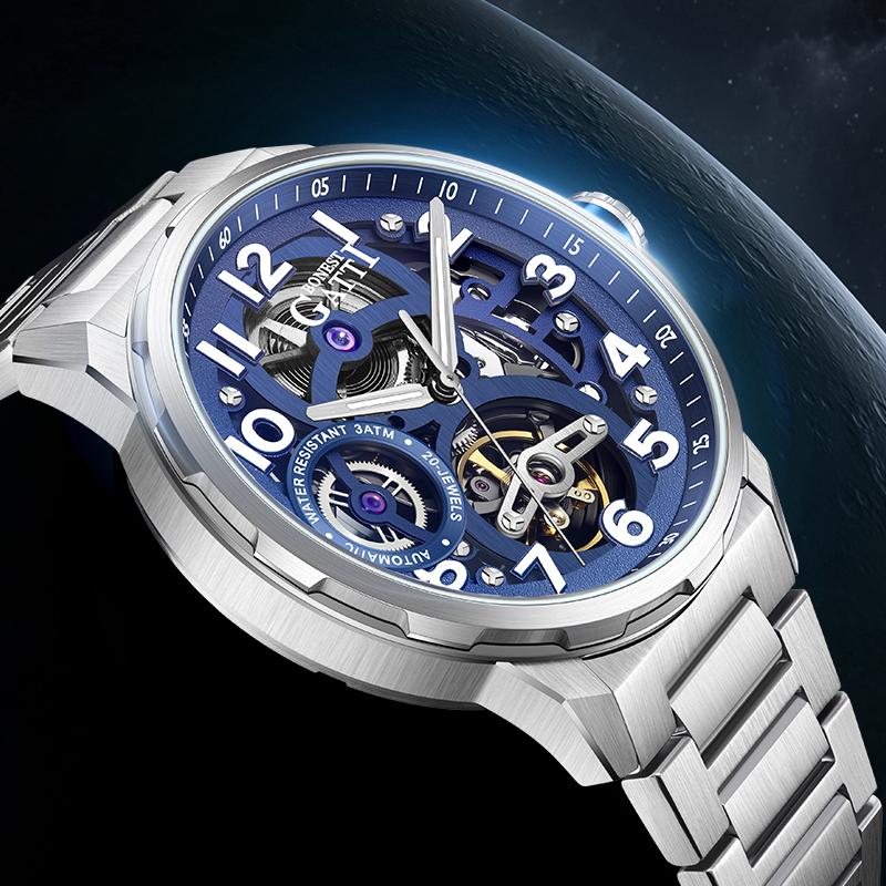 BONEST GATTI German automatic mechanical men's watch business style with luminous function & waterproof gift for boyfriend Watch