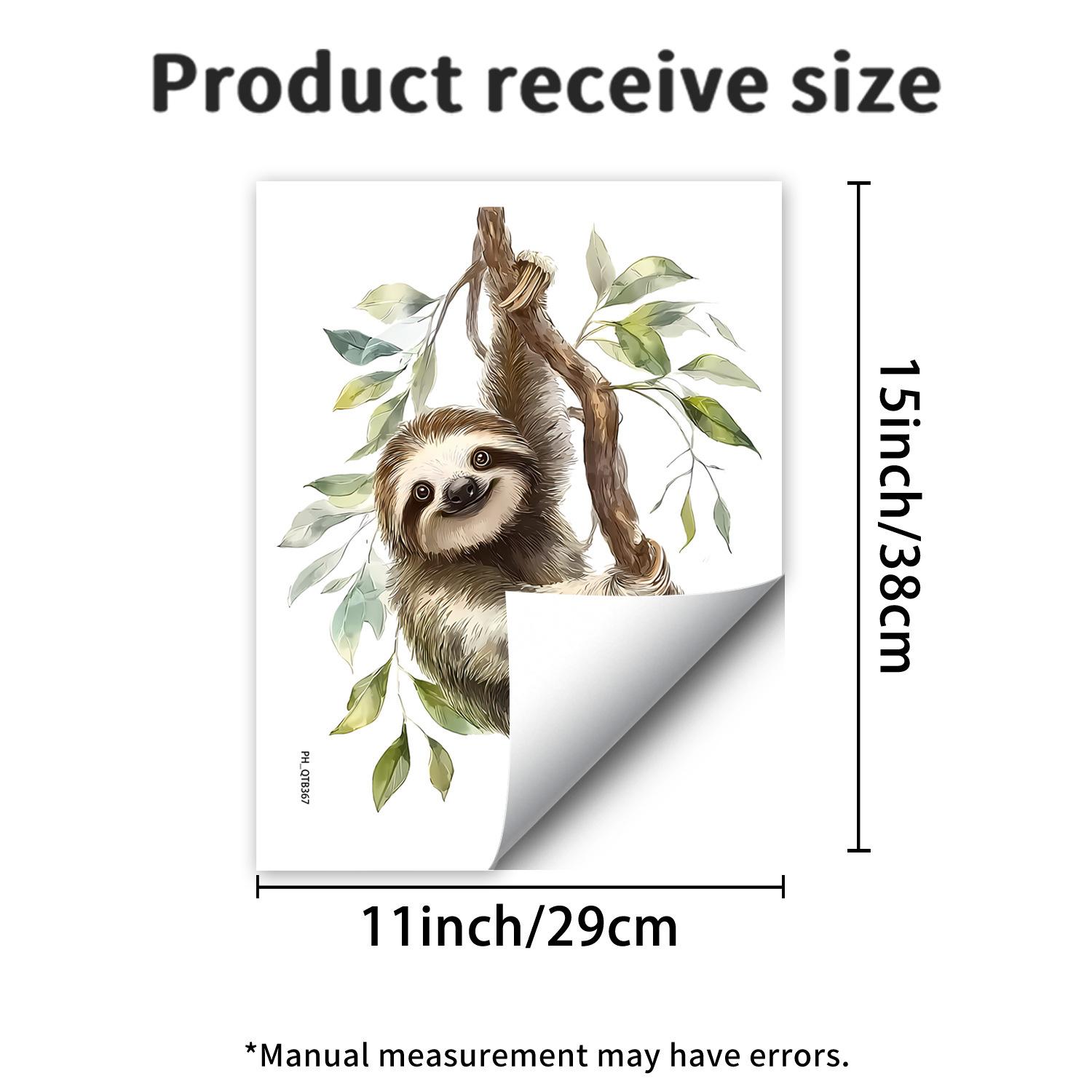 

Cartoon Sloth Climbing Tree Children s Room Nursery Wall Decoration Wall Stickers
