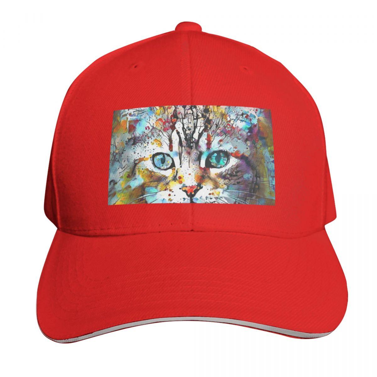 Abstractions of abstract abstraction of cat Baseball Cap western Hat custom Hat Golf Cap Girl Unisexs