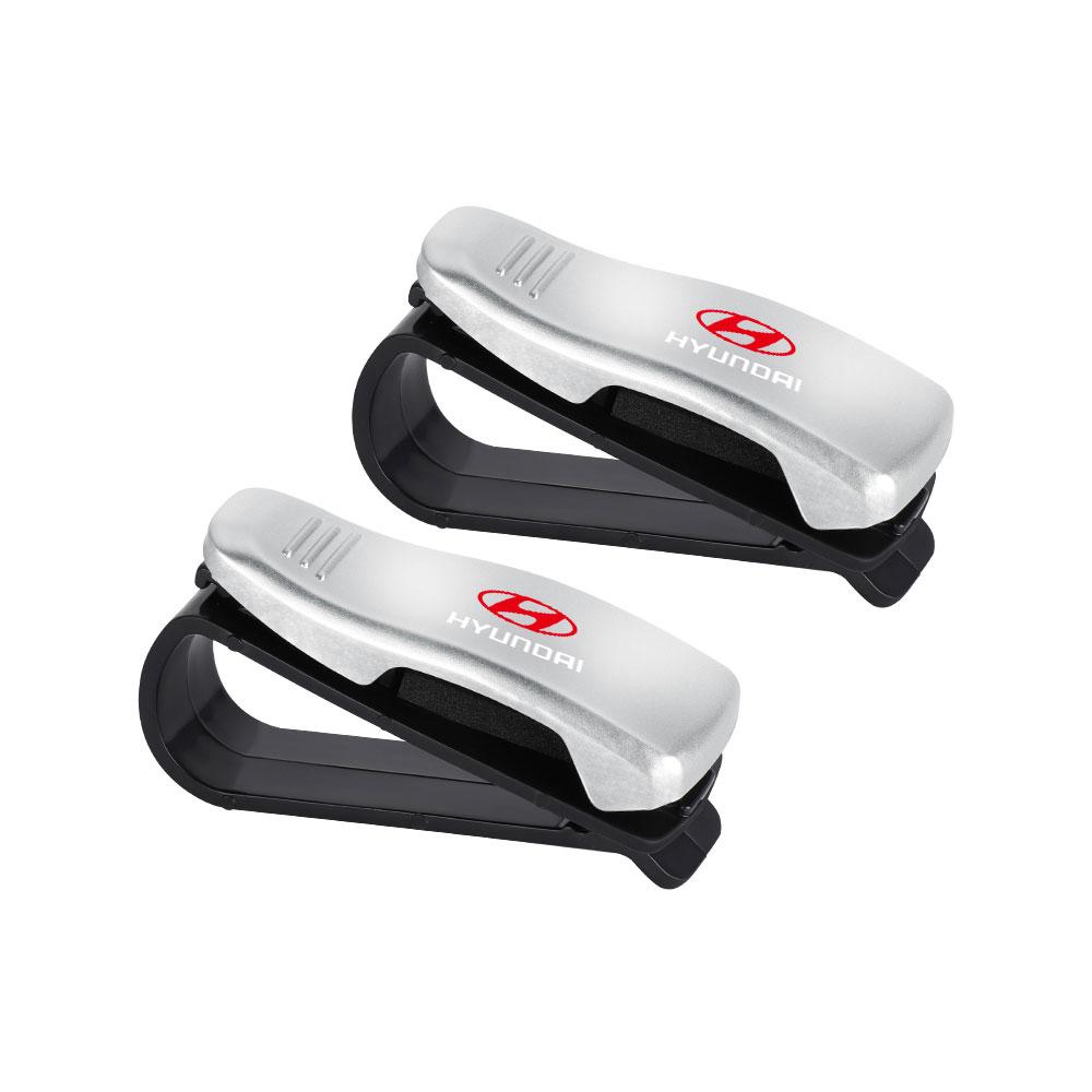 1/2PCS Car Glasses Clip Auto Sun Visor Sunglasses Storage Accessories For HYUNDAI GDI i20 i30 Tucson i10 ix35 i40 Veloster Wagon RR9
