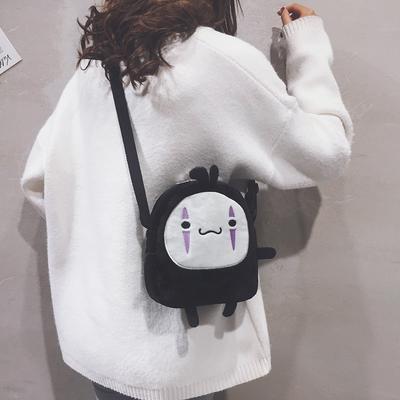 Japan Anime Spirited Away No Face Man Plüsch Schlüssel Telefon Geldbörse Umhängetasche Puppen