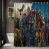 Batman Comic Book Battle Scene Waterproof Shower Curtain, Superhero Bathroom Decor With Kraak Sound Effect For Fans