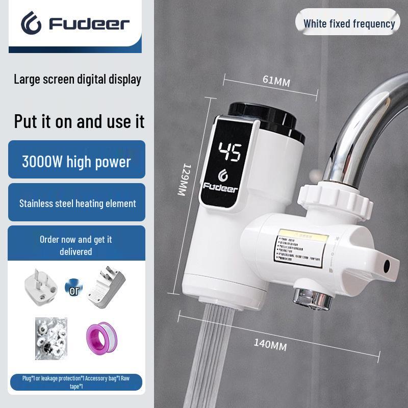 Instant Electric Water Faucet - Quick 3-Second Heating, Hot & Cold Dual-Use, Compact Design for Easy Installation