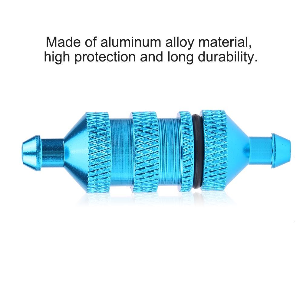 HSP Legierung Aluminium Öl Nitro Kraftstofffilter für 1 8 1 10 Maßstab RC Modellauto