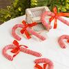 Christmas Candy Cane Shape Cute Christmas Tree Cuttings Traditional Shape Christmas Tree Decorations Christmas Atmosphere 20x10cm