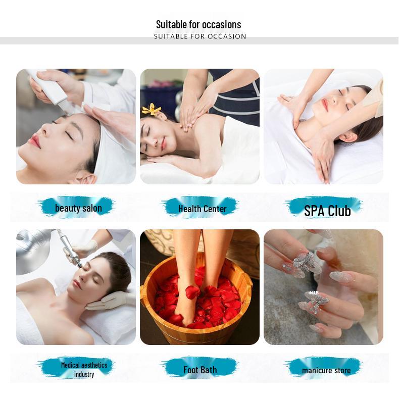 Women's Summer Beauty Salon Uniform Set - 7-Sleeve Foot Bath Technician Outfit