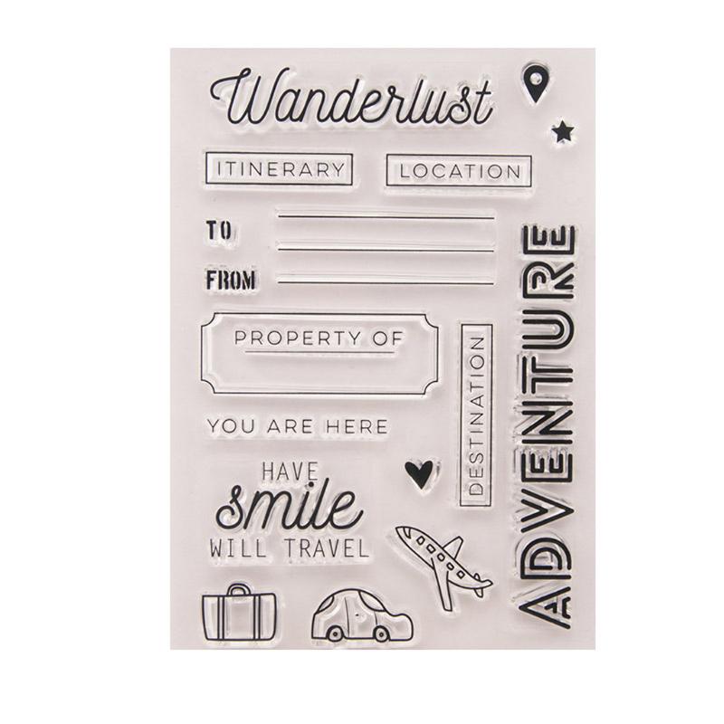 Buy Letter Clear Silicone Seal Stamp For DIY Album Scrapbooking Photo ...