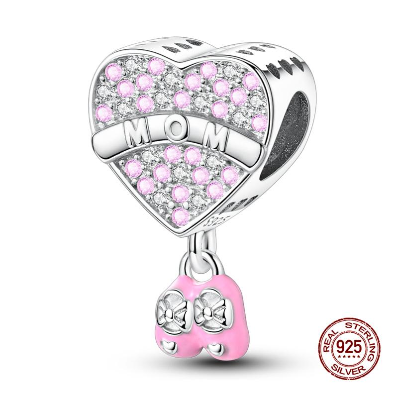 Original Charms Copper Mother'S Love Is Infinite Charms Beads Fits 3Mm Original Bracelet For Necklace Women Diy Jewelry Gift