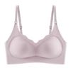 Traceless Latex Underwear for Women Gathered Without Steel Rings, Comfortable Sleep Bra, Integrated Fixed Cup